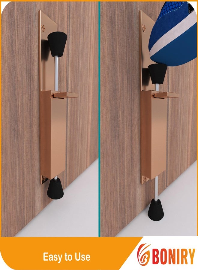 Boniry Heavy-Duty Adjustable Door Stopper with Foot Pedal | Durable, Easy to Use | Anti-Slip Rubber Base for Secure Door Holding | Ideal for Home, Office (1, Rose Gold) - Image 4